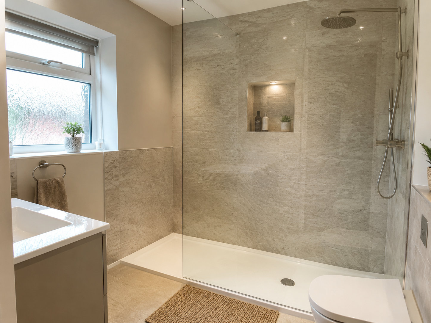 Walk-in shower rooms